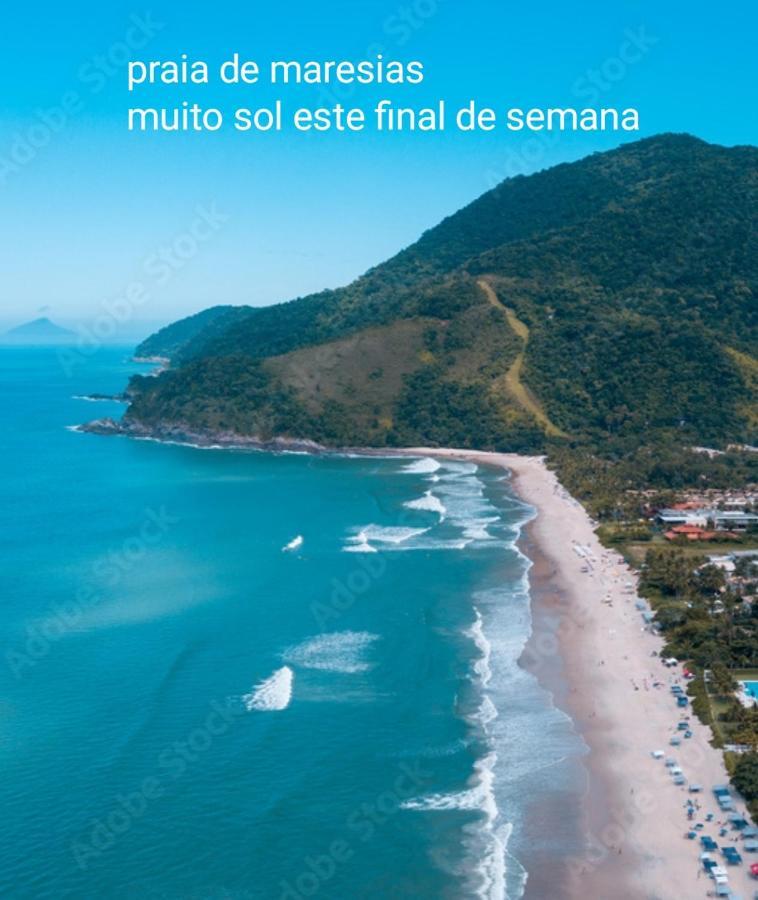 Casa Na Praia De Maresias Em Condominio Com Piscina Aquecida Na Av Principal De Maresias Bagian luar foto